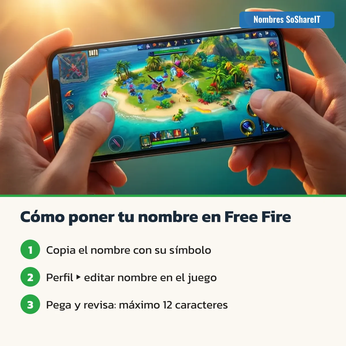 Cómo poner tu nombre en Free Fire: copiar, editar perfil y pegar