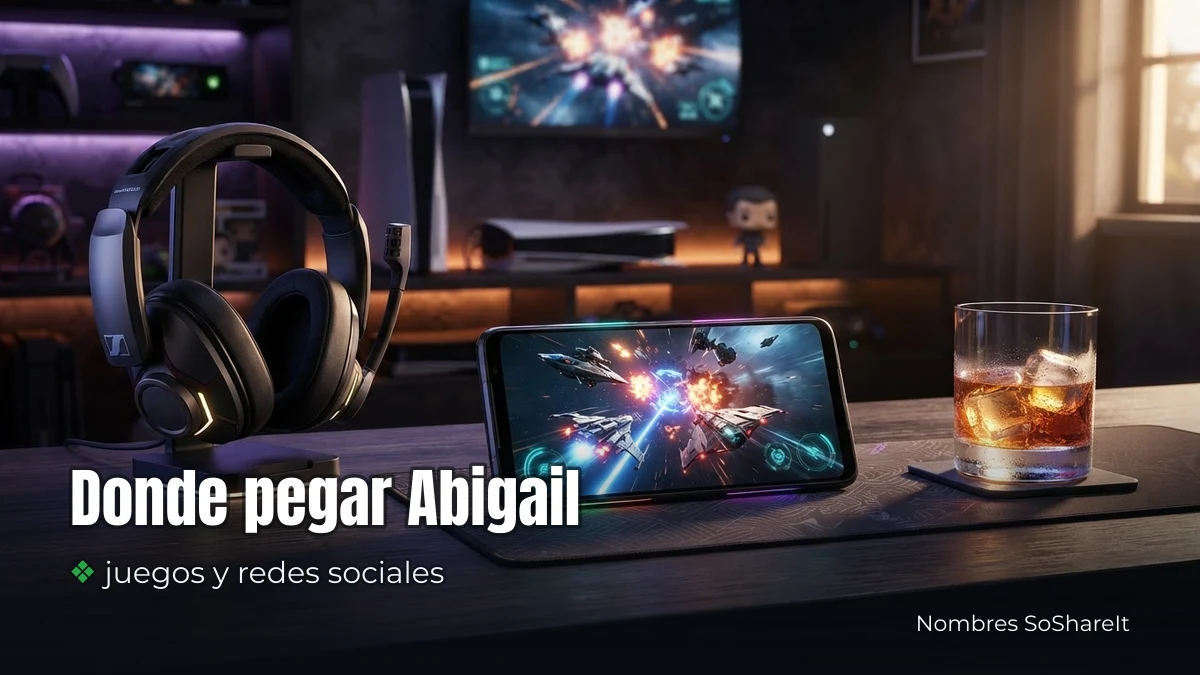 Dónde pegar el nombre Abigail decorado