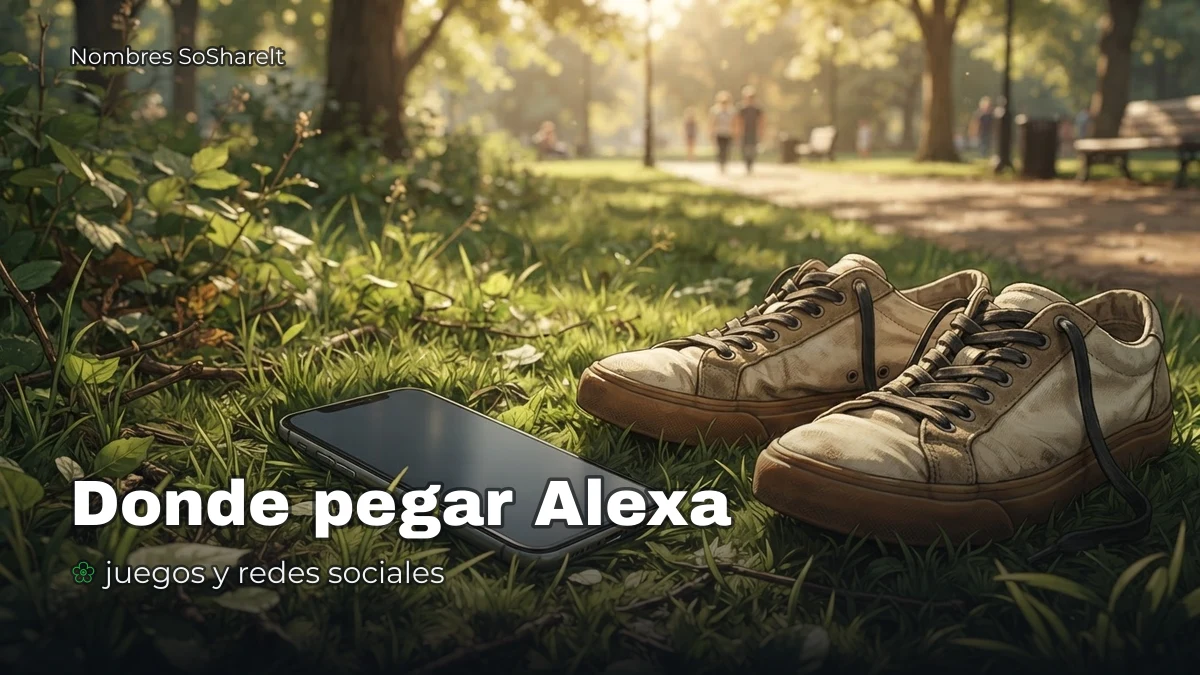 Dónde pegar el nombre Alexa decorado