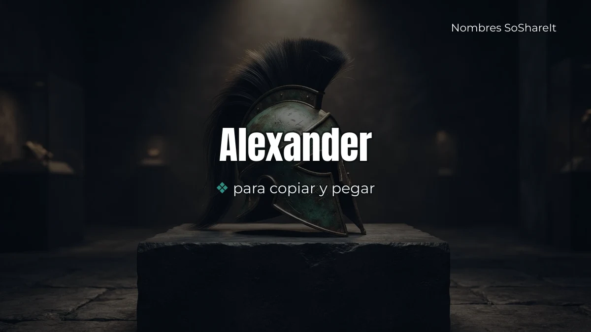 Alexander copiar para copiar y pegar