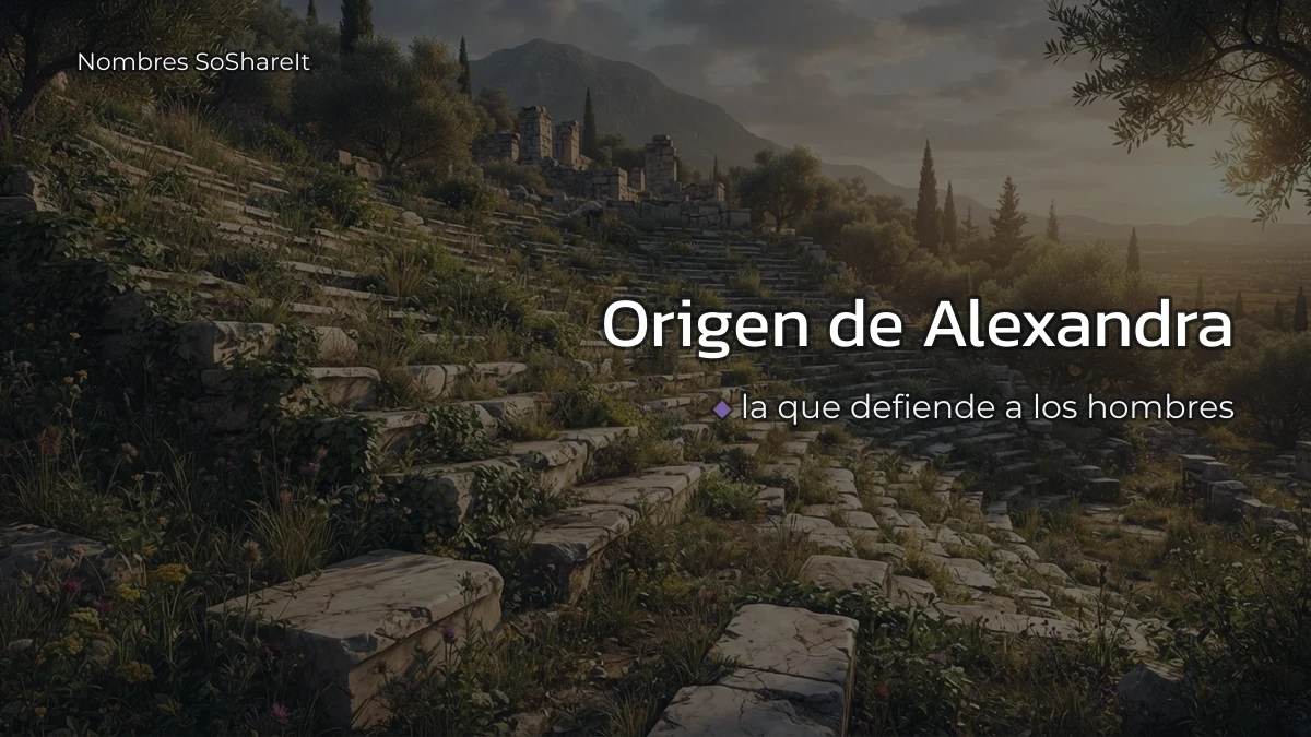 Origen y significado del nombre Alexandra