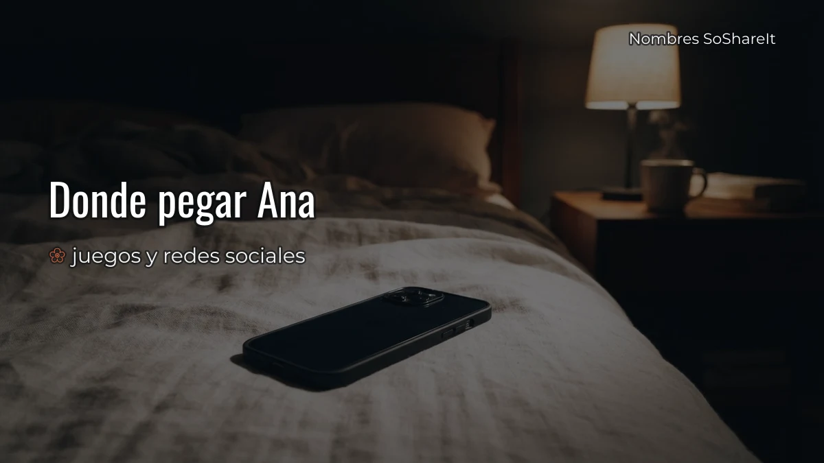 Dónde pegar el nombre Ana decorado