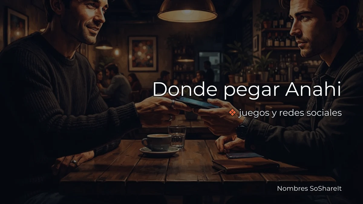 Dónde pegar el nombre Anahí decorado
