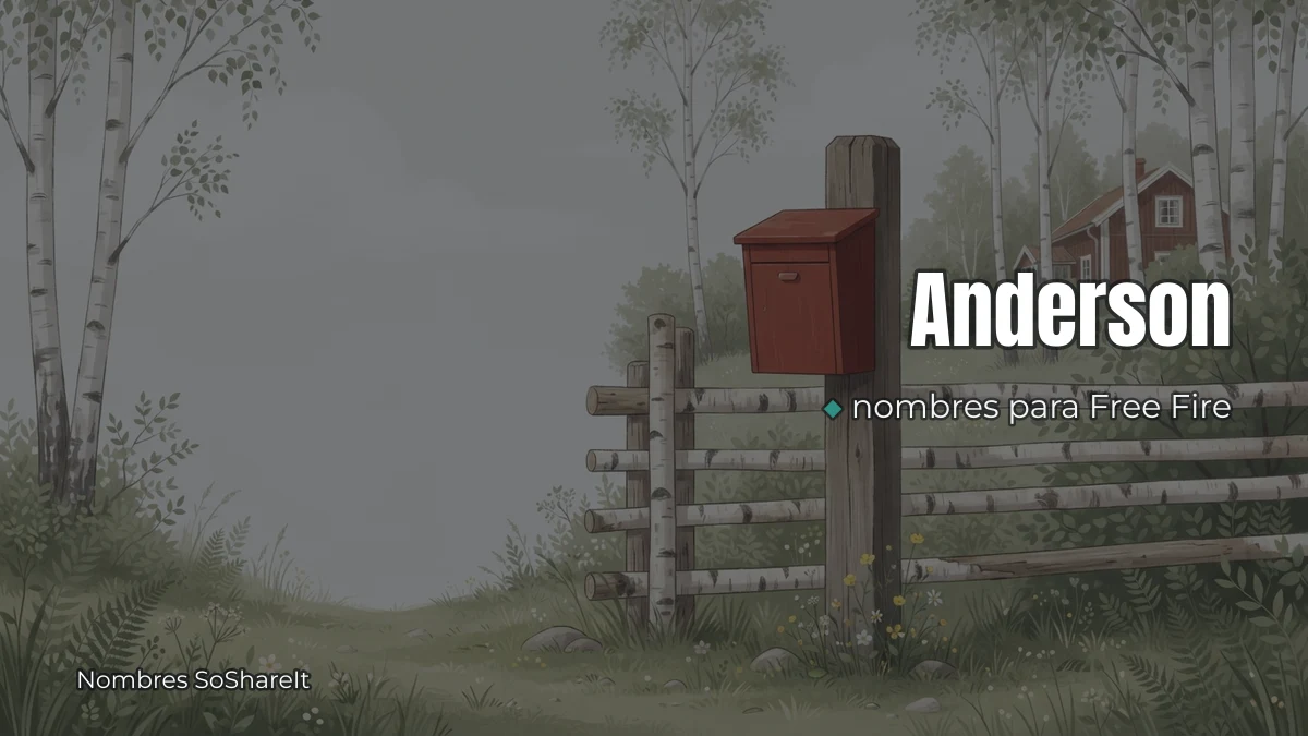 Anderson freefire para copiar y pegar