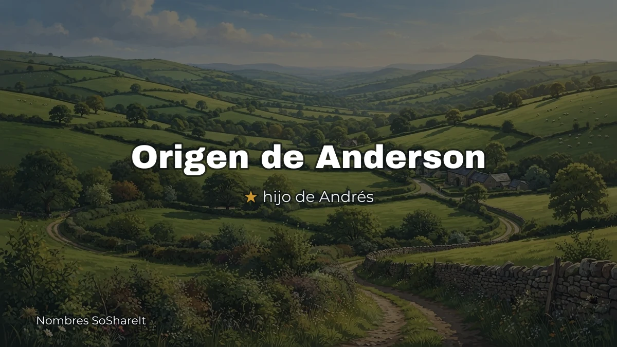 Origen y significado del nombre Anderson