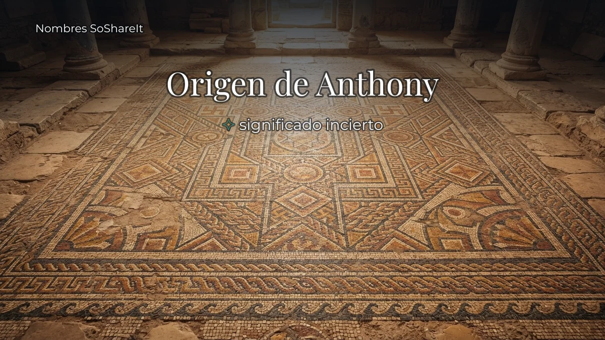 Origen y significado del nombre Anthony