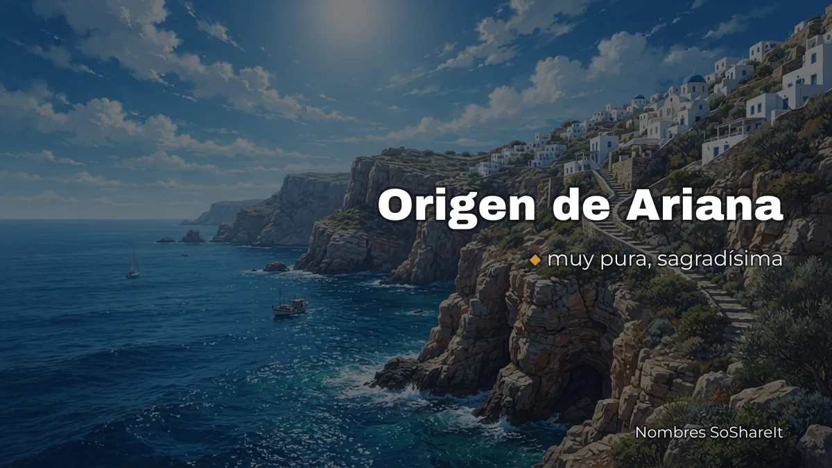 Origen y significado del nombre Ariana