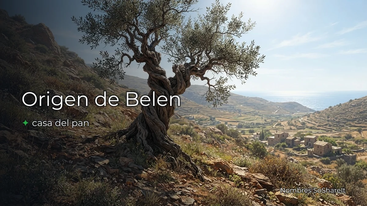 Origen y significado del nombre Belén