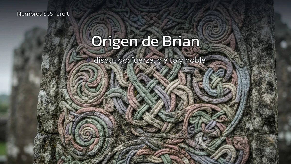 Origen y significado del nombre Brian