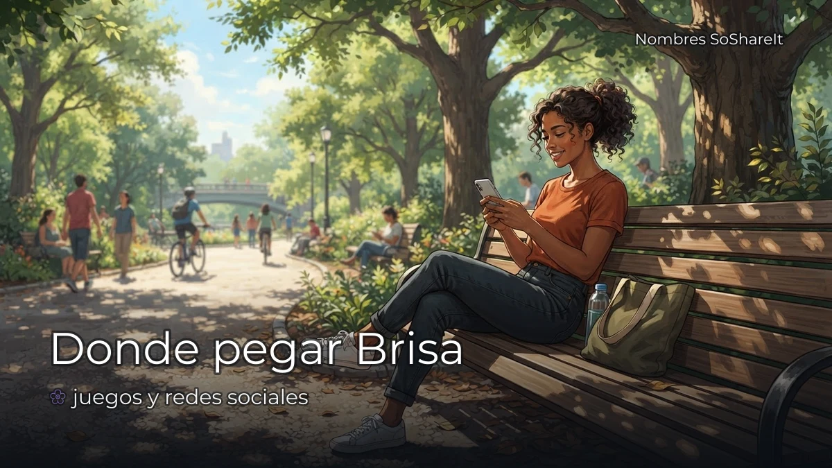 Dónde pegar el nombre Brisa decorado