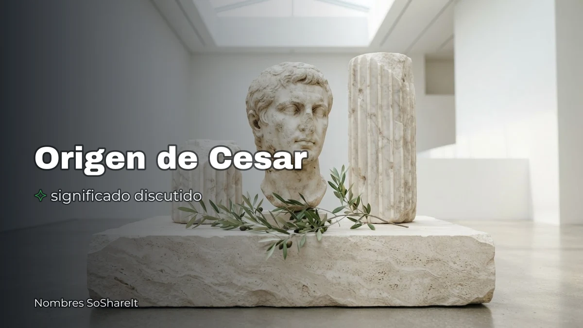 Origen y significado del nombre César