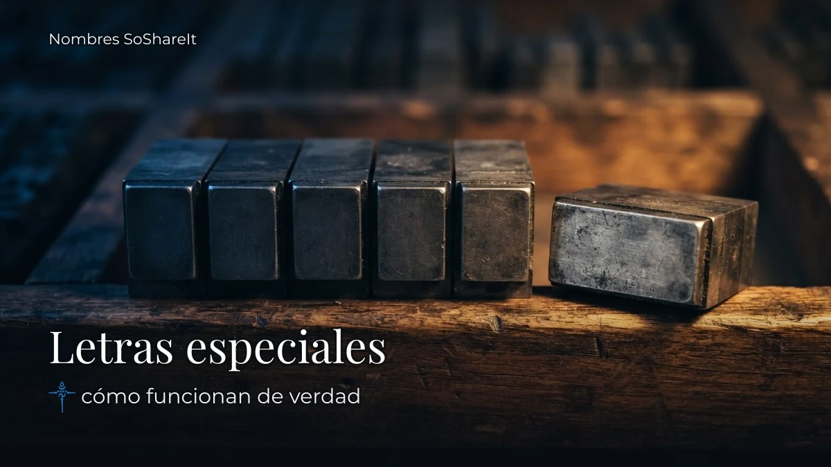 Letras especiales Unicode para copiar y pegar