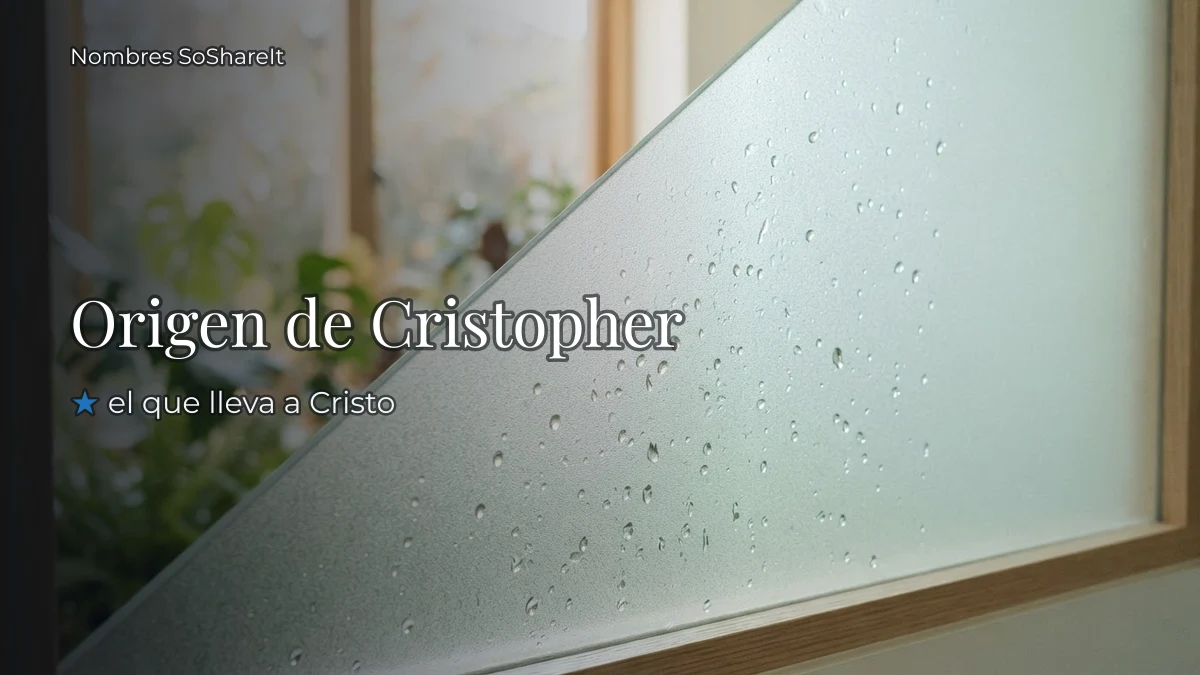 Origen y significado del nombre Cristopher