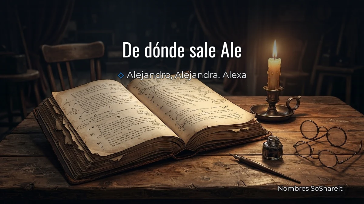 De qué nombres sale el apodo Ale