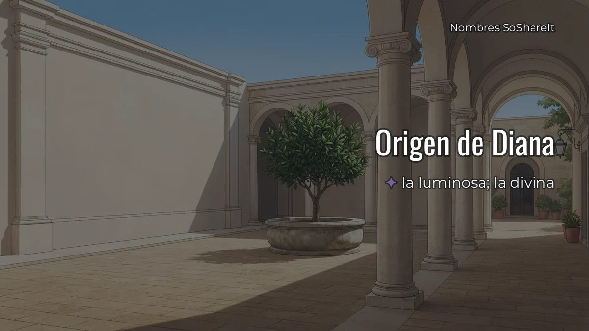 Origen y significado del nombre Diana
