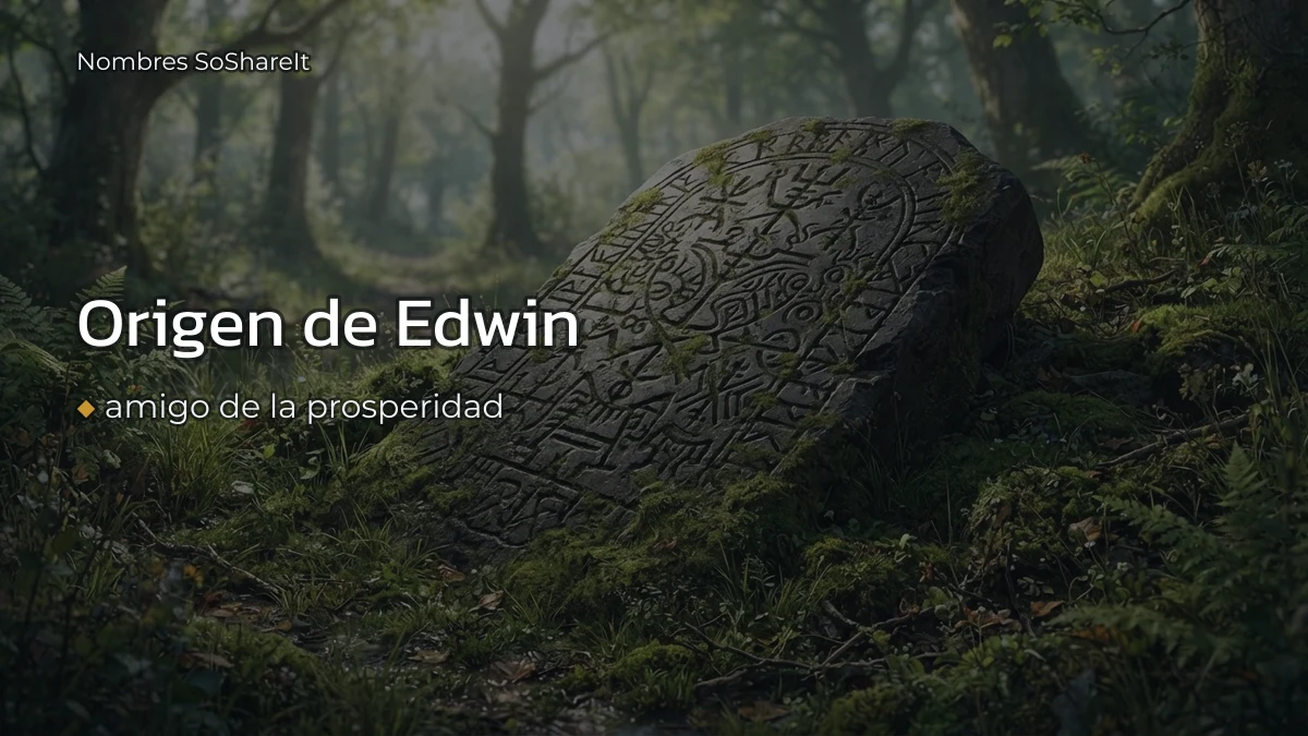 Origen y significado del nombre Edwin