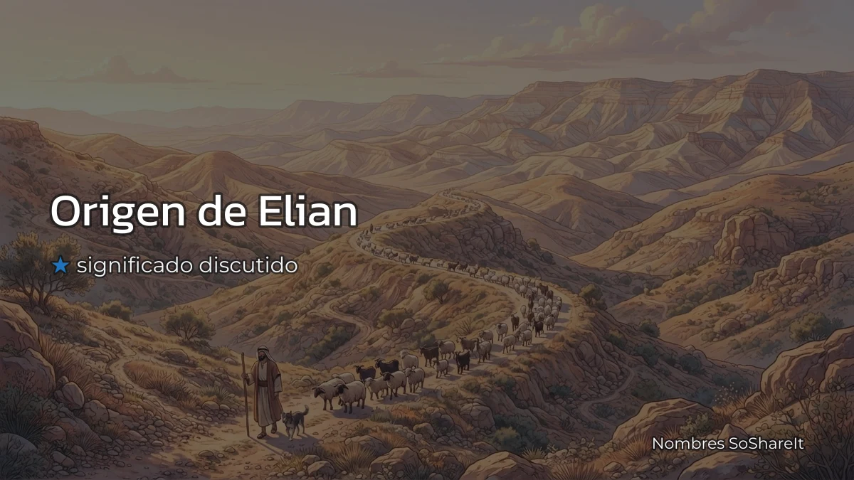 Origen y significado del nombre Elián