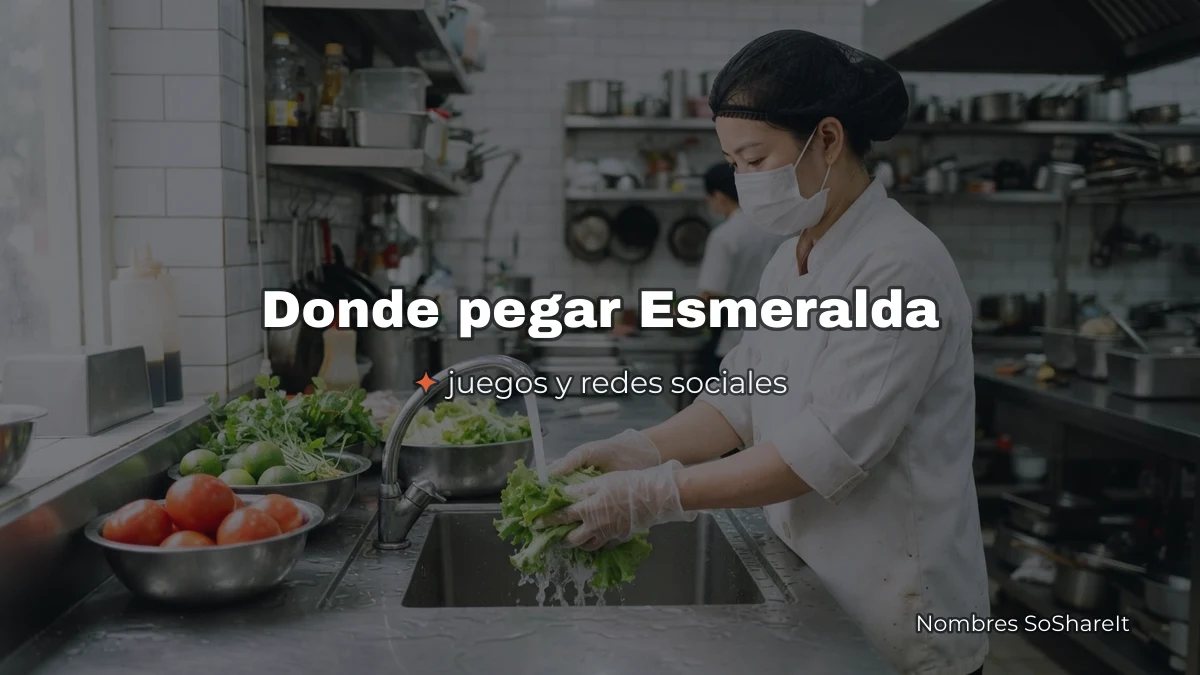 Dónde pegar el nombre Esmeralda decorado
