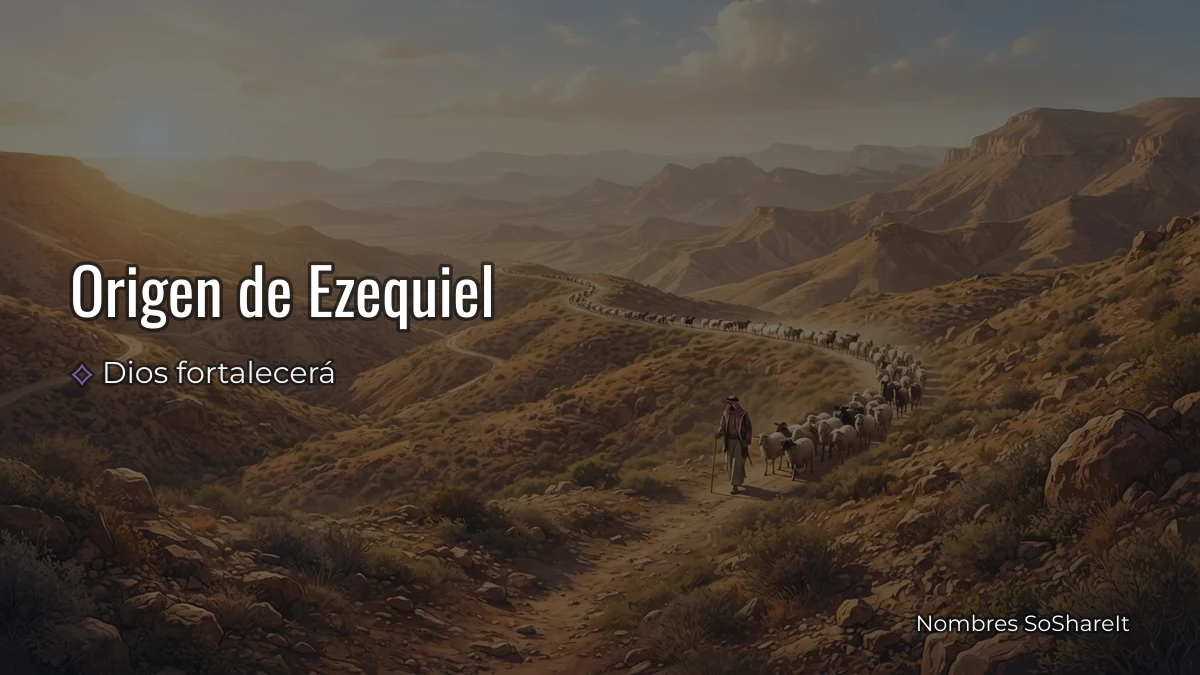 Origen y significado del nombre Ezequiel
