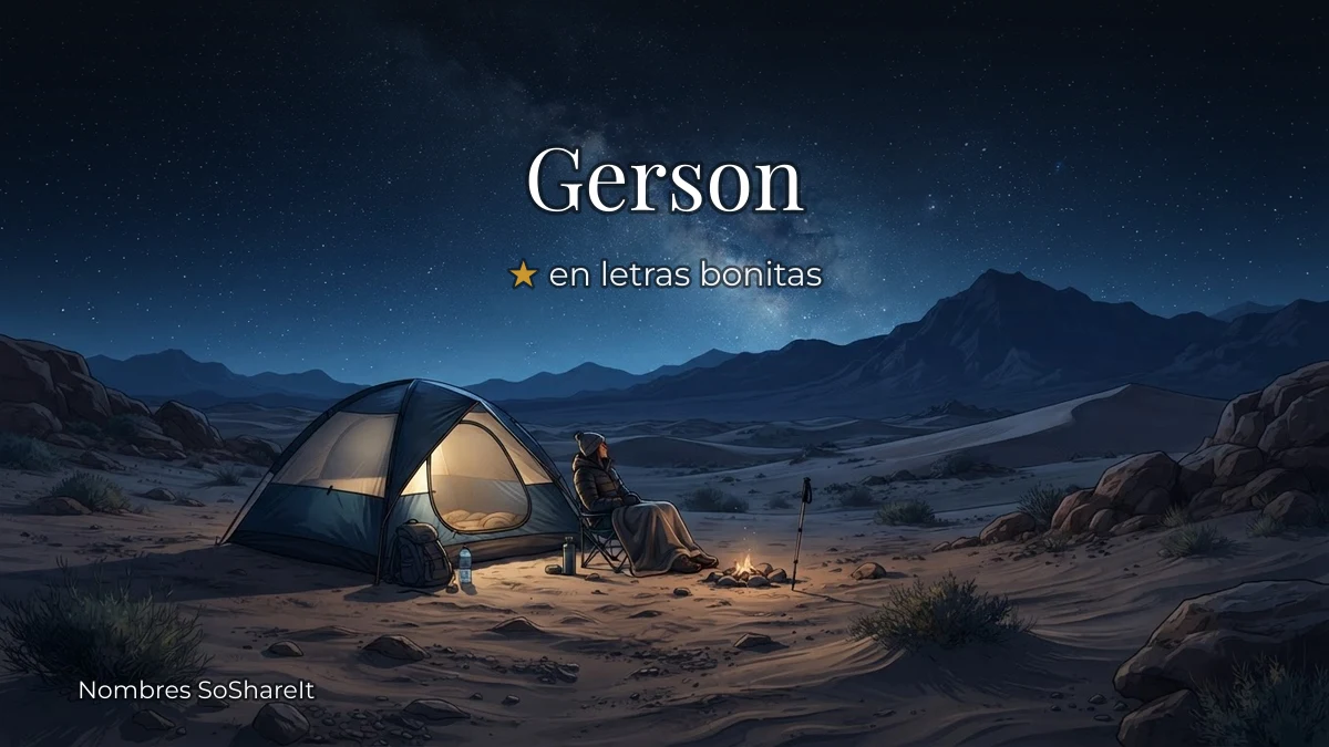 Gerson bonitas para copiar y pegar