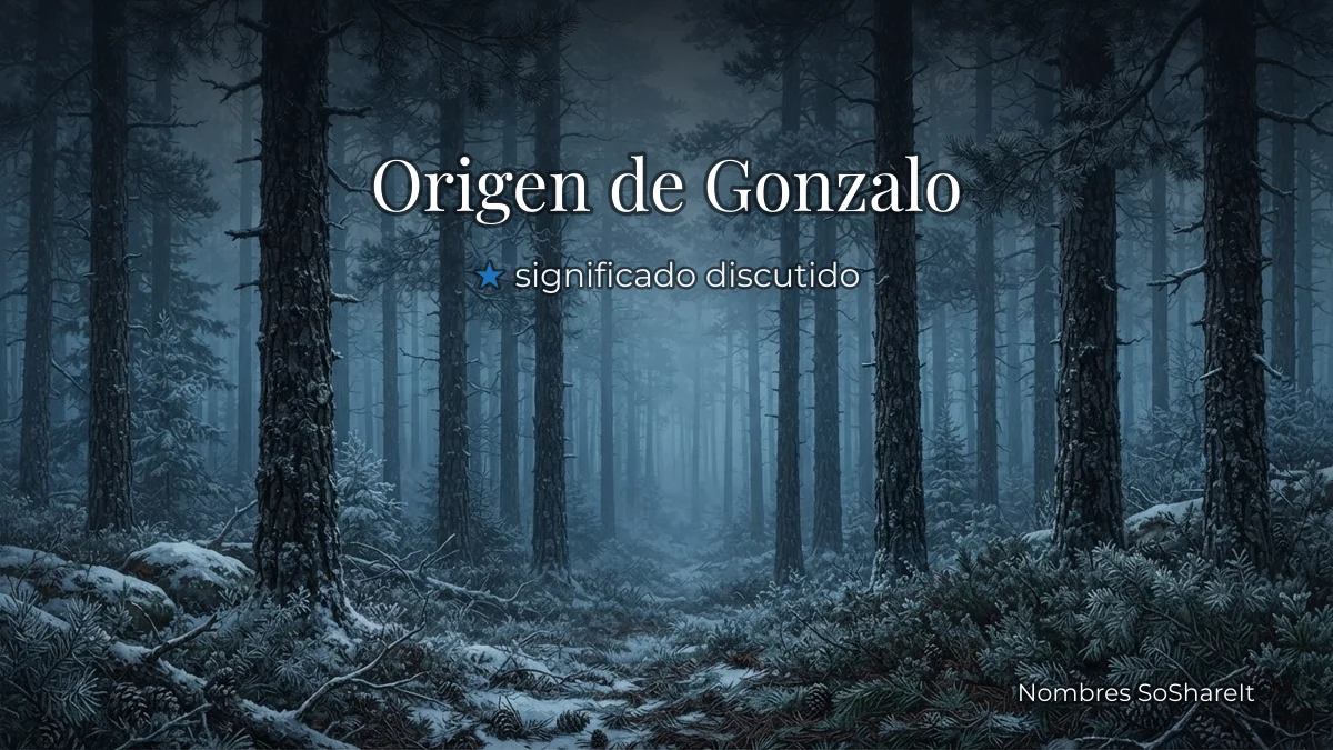 Origen y significado del nombre Gonzalo