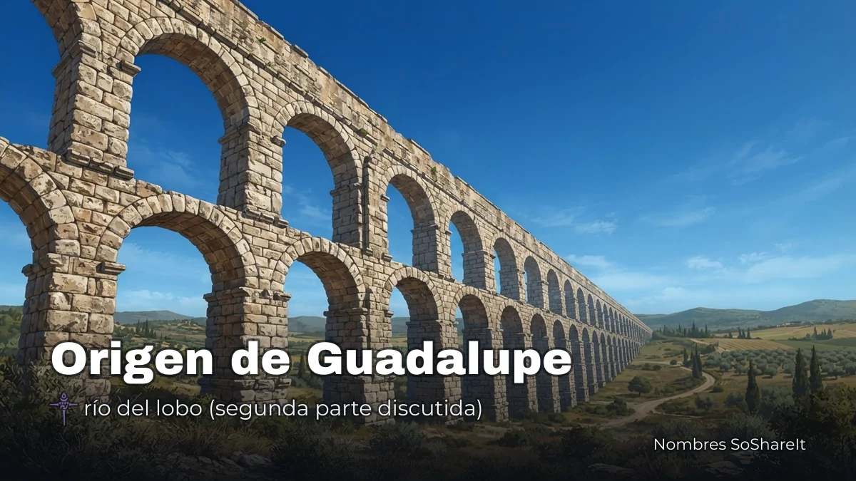 Origen y significado del nombre Guadalupe