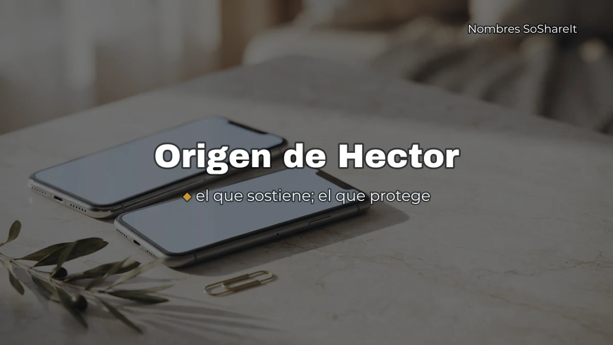Origen y significado del nombre Héctor