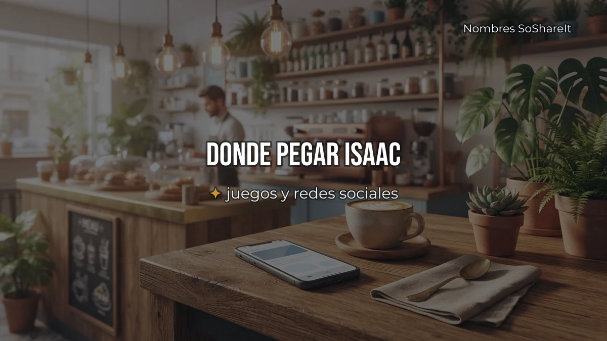 Dónde pegar el nombre Isaac decorado