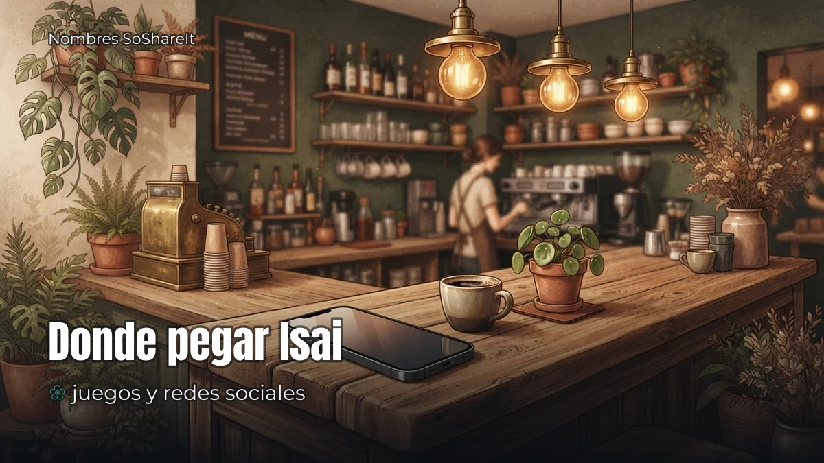 Dónde pegar el nombre Isaí decorado
