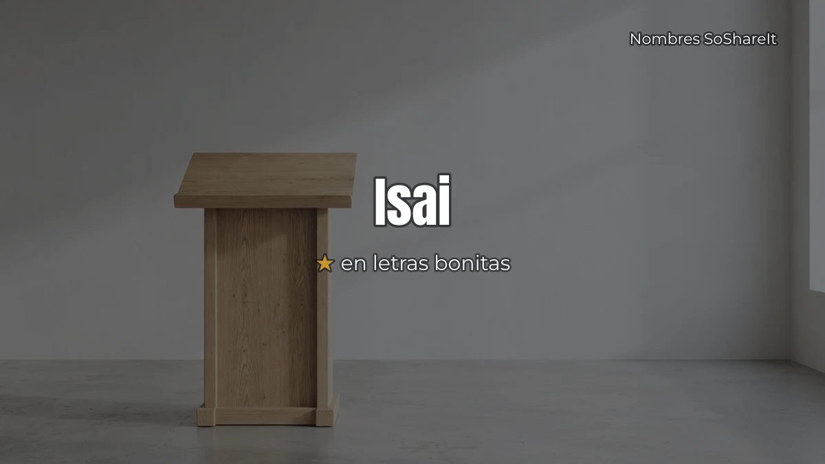 Isaí bonitas para copiar y pegar