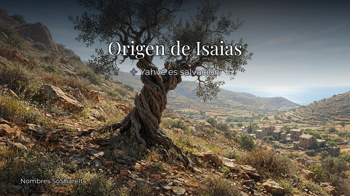 Origen y significado del nombre Isaías