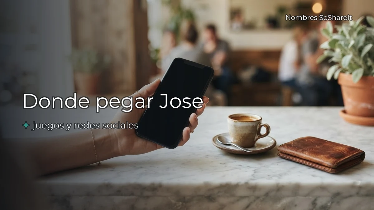 Dónde pegar el nombre José decorado