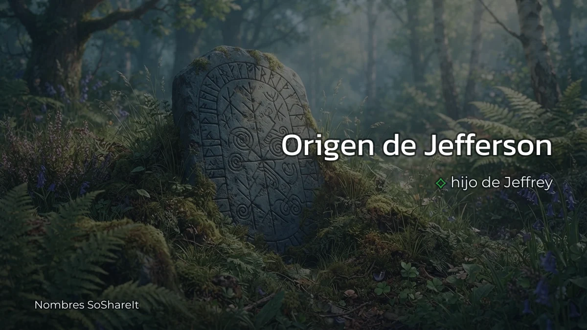 Origen y significado del nombre Jefferson