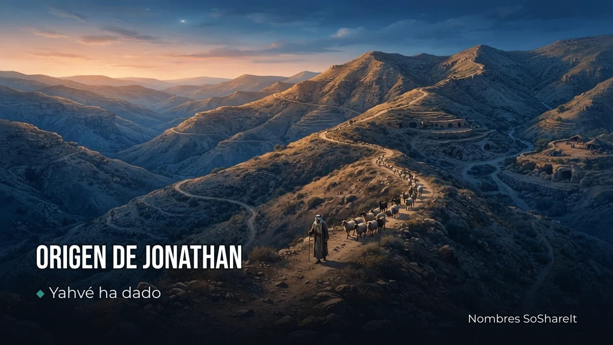 Origen y significado del nombre Jonathan