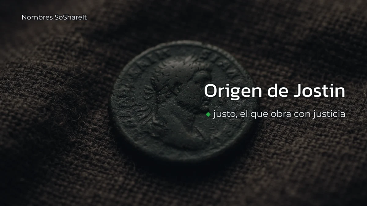 Origen y significado del nombre Jostin