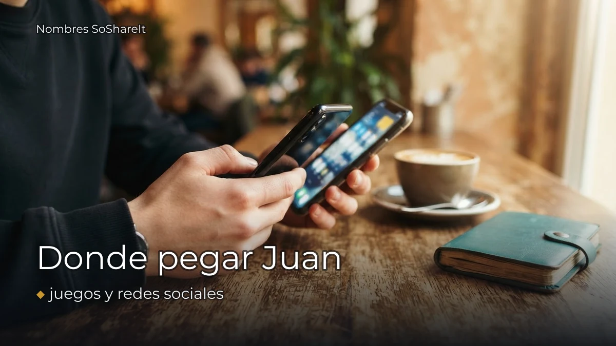 Dónde pegar el nombre Juan decorado