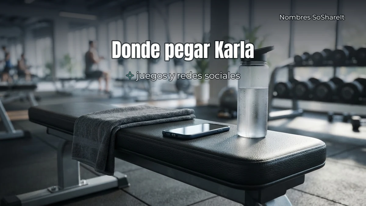 Dónde pegar el nombre Karla decorado