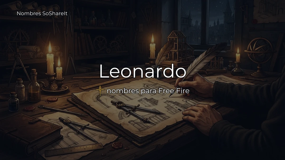Leonardo freefire para copiar y pegar