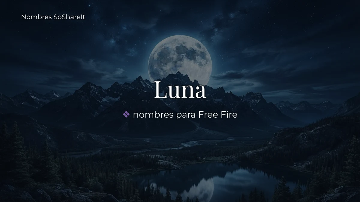 Luna freefire para copiar y pegar