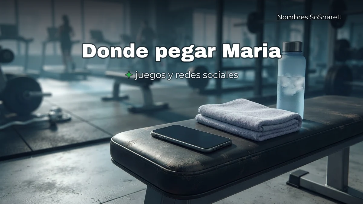 Dónde pegar el nombre María decorado