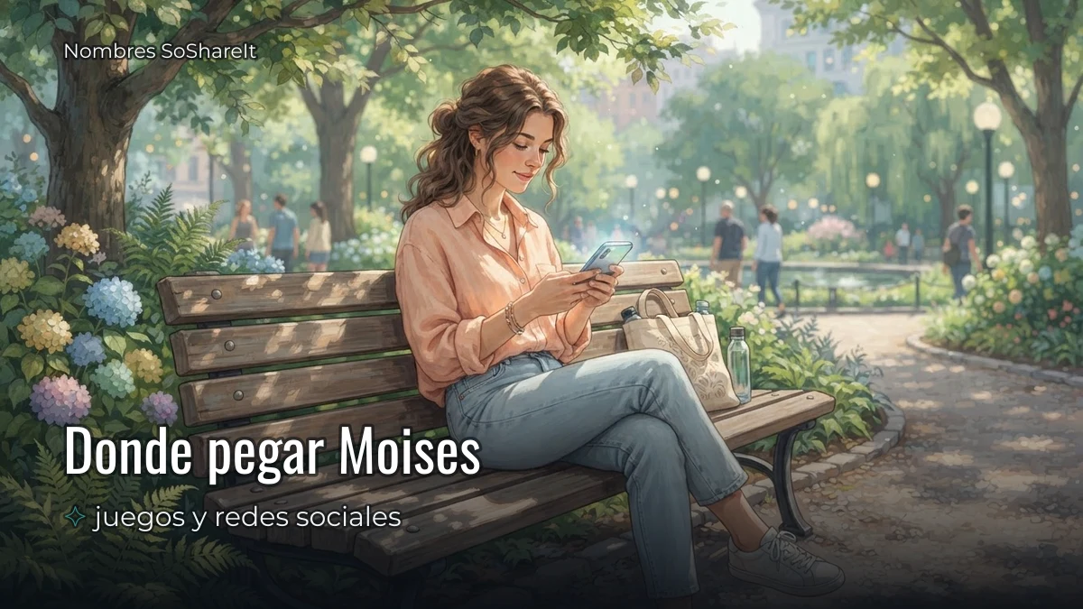 Dónde pegar el nombre Moisés decorado