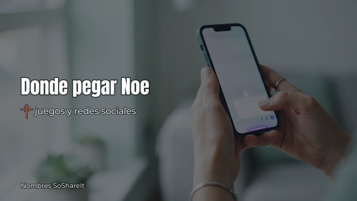 Dónde pegar el nombre Noé decorado