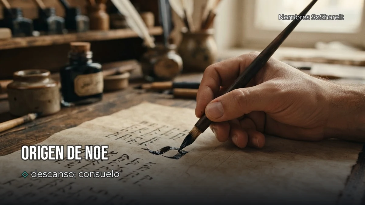 Origen y significado del nombre Noé