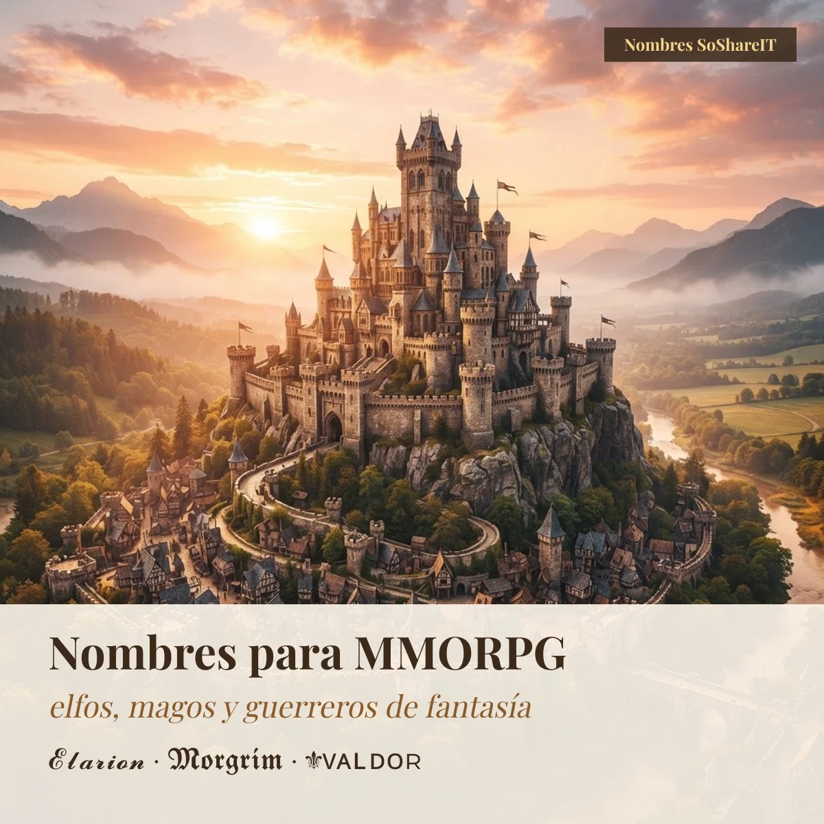 Nombres para MMORPG: elfos, magos y guerreros de fantasía