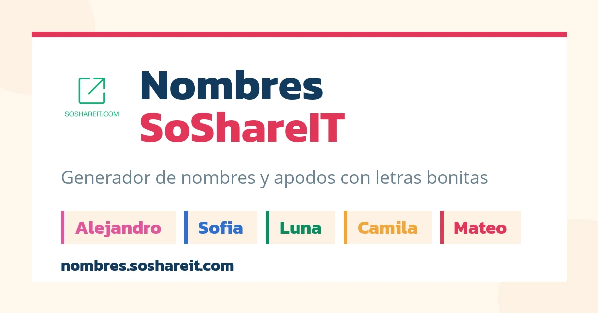 Nombres para dreasopretty: