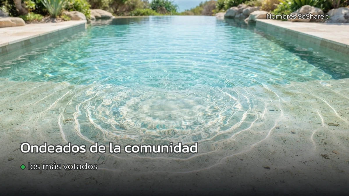 Nombres ondeados más votados por la comunidad
