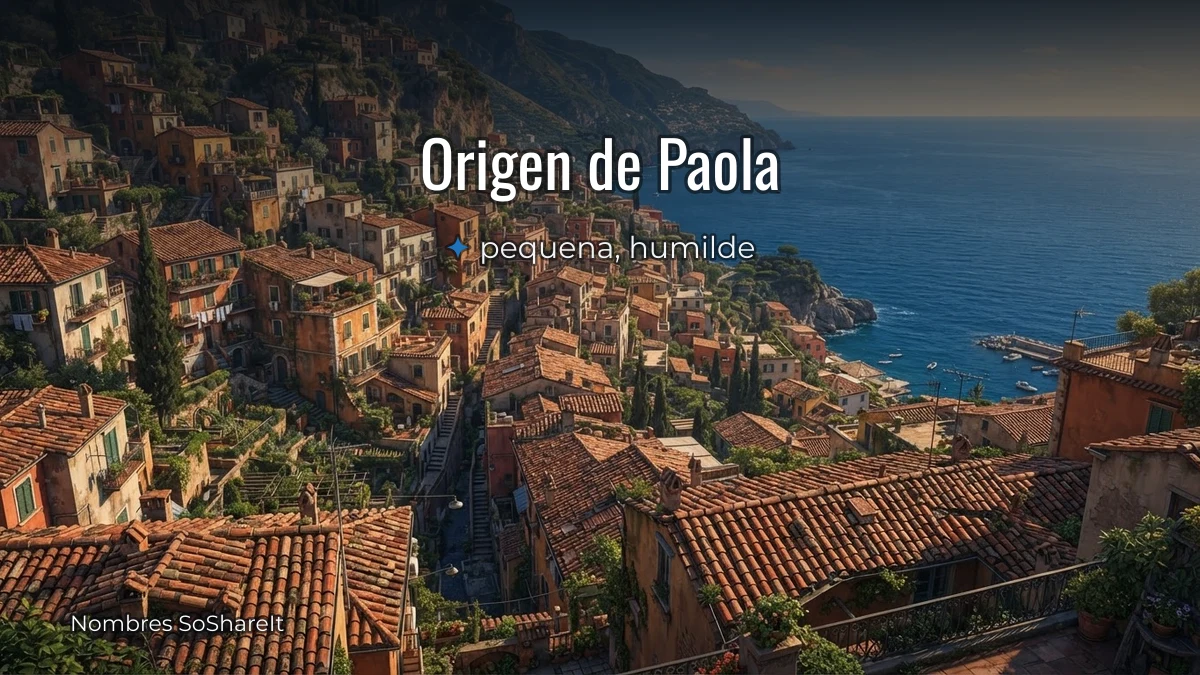 Origen y significado del nombre Paola