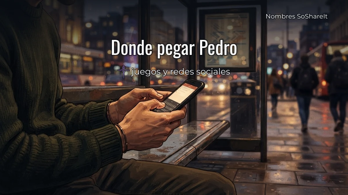 Dónde pegar el nombre Pedro decorado