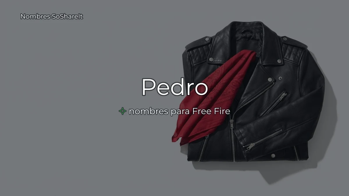 Pedro freefire para copiar y pegar
