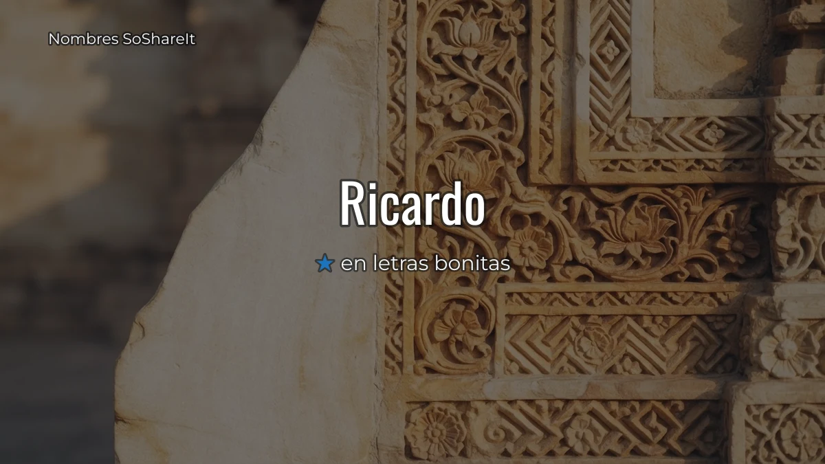 Ricardo bonitas para copiar y pegar